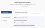 Секція FAQ з категоріями та динамічним пошуком